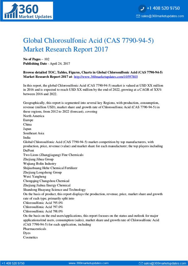 Report- Global-Chlorosulfonic-Acid-CAS-7790-94-5-