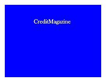 CREDITMAGAZINE