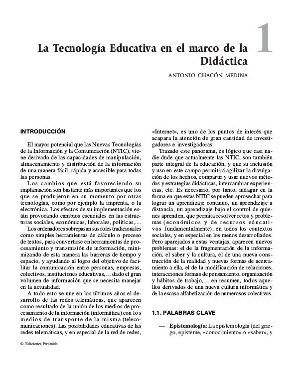 TECNOLOGIA EDUCATIVA TEC. EDUC