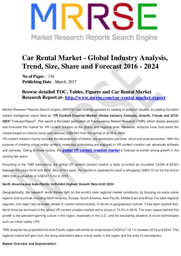 Global Car Rental Market