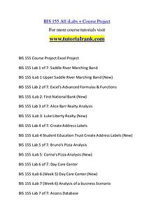 BIS 155 Experience Tradition / tutorialrank.com