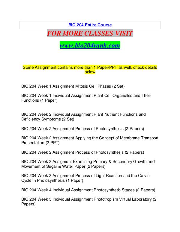 BIO 204 RANK RANK Invent Yourself/bio204rank.com BIO 204 RANK RANK Invent Yourself/bio204rank.com