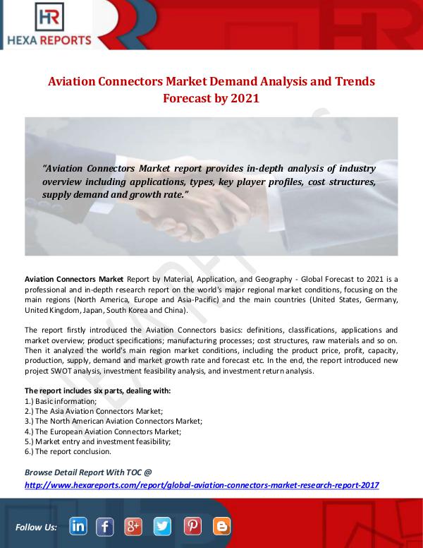 Hexa Reports Industry Aviation Connectors Market