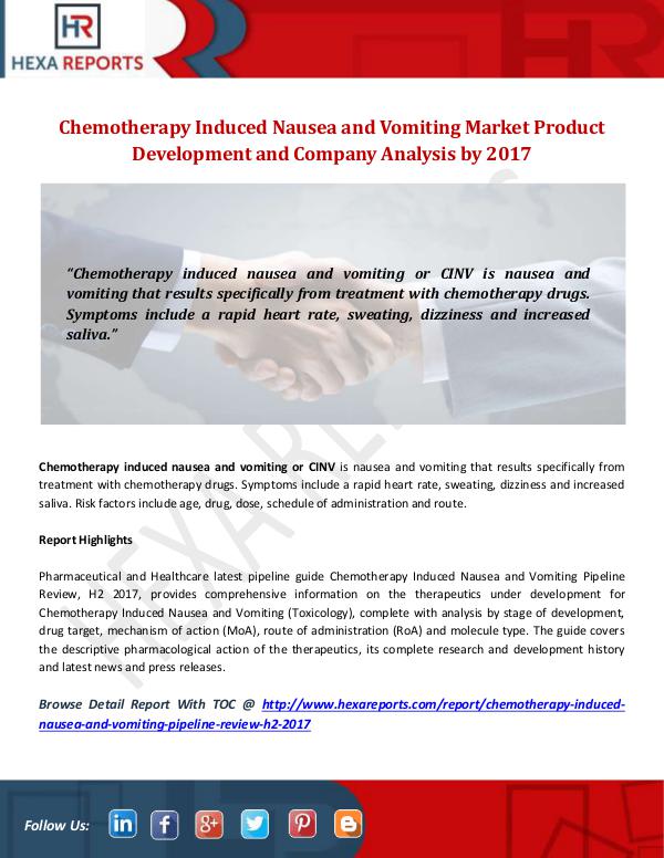 Chemotherapy Induced Nausea and Vomiting Market