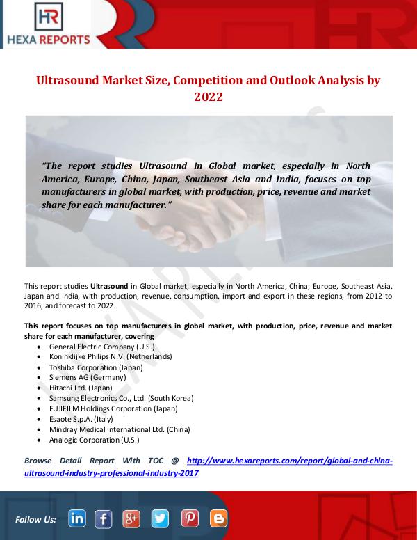 Hexa Reports Industry Ultrasound Market