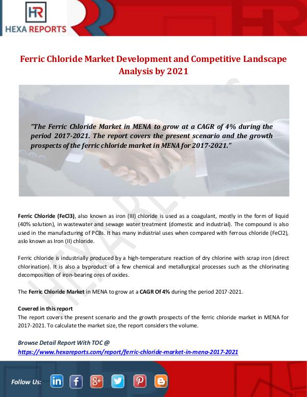 Hexa Reports Industry Ferric Chloride Market