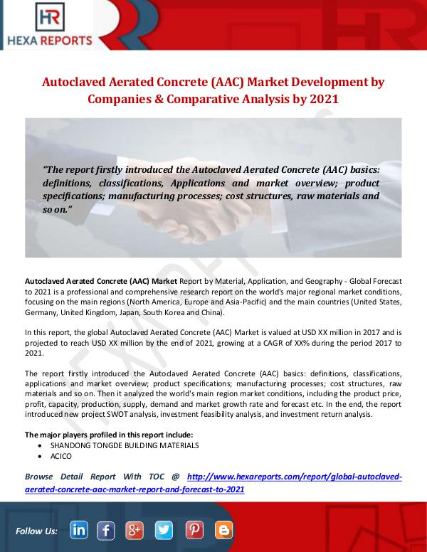 Autoclaved Aerated Concrete (AAC) Market