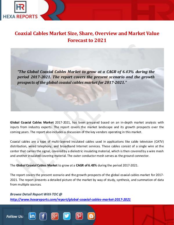 Coaxial Cables Market