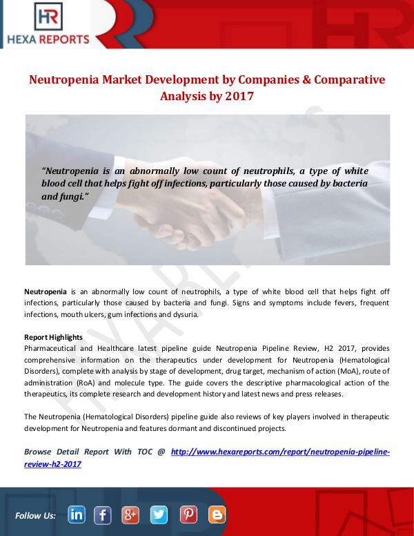 Hexa Reports Industry Neutropenia Market