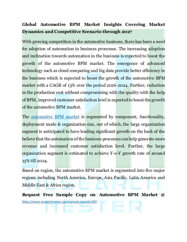 Automotive BPM market