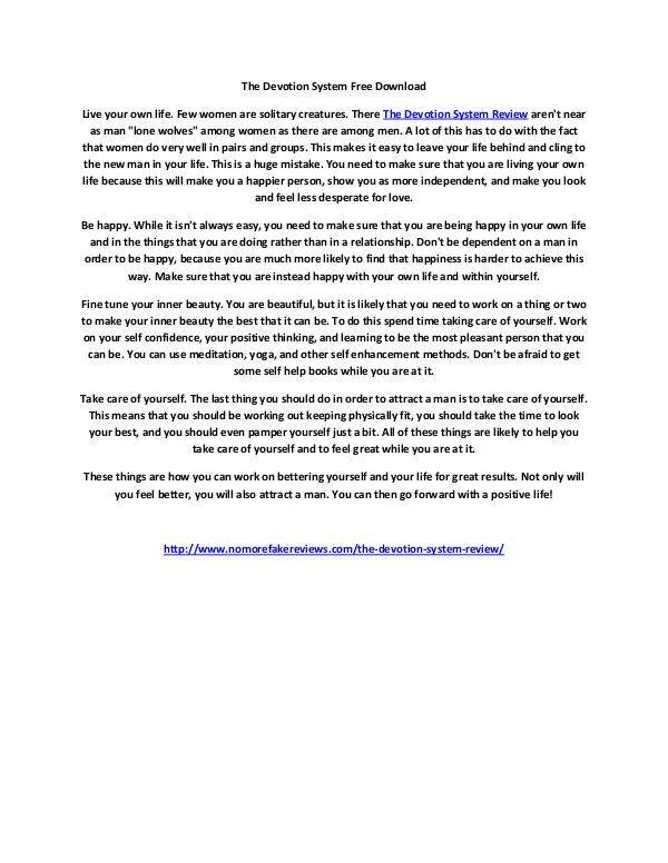 The Devotion System Free Download The Devotion System Free Download