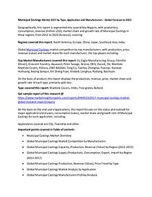 Municipal Castings Market 2017