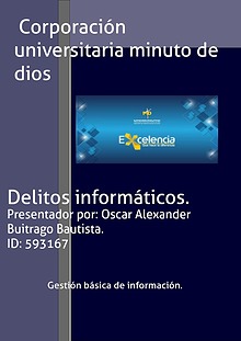 Delitos informáticos.