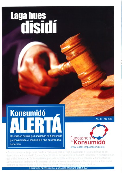 Konsumidó Alertá 2012, Volumen 13