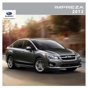 2013 Impreza Brochure