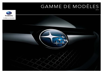 Brochure de la gamme 2012