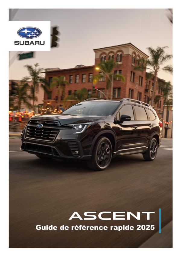 Guide de référence rapide Ascent 2025