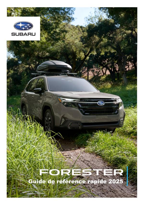 Guide de référence rapide Forester 2025