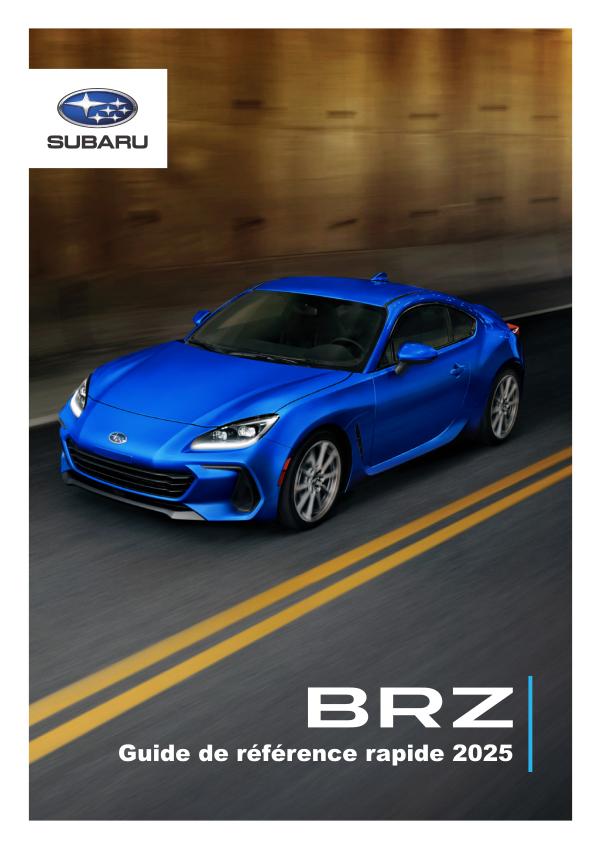 Guide de référence rapide BRZ 2025