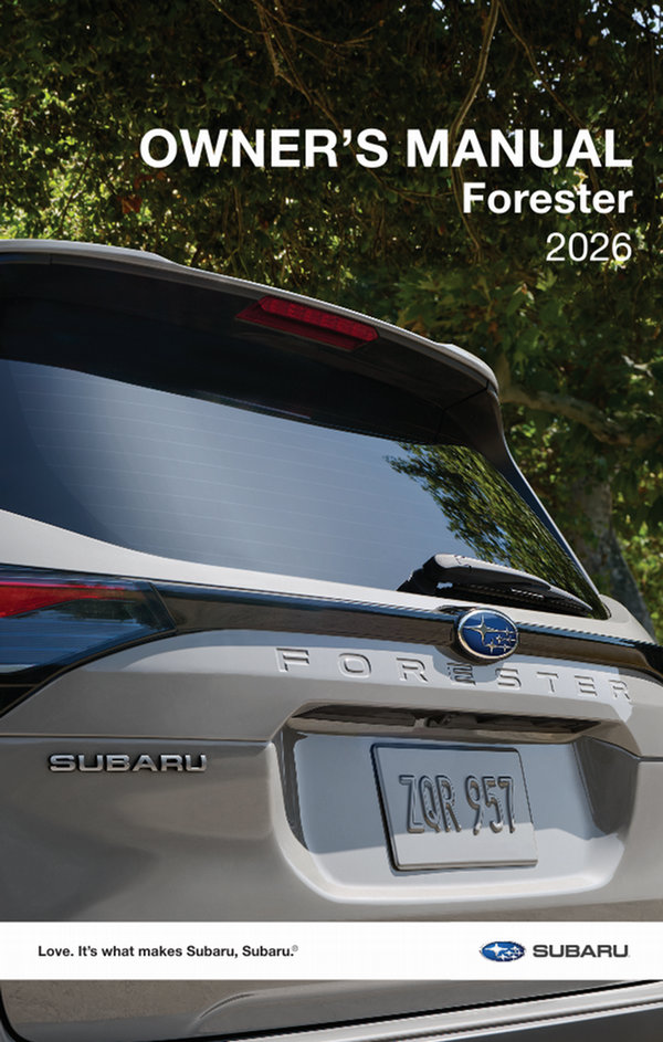 Owner Resources - 2026 Forester - Quebec Subaru Dealer Association