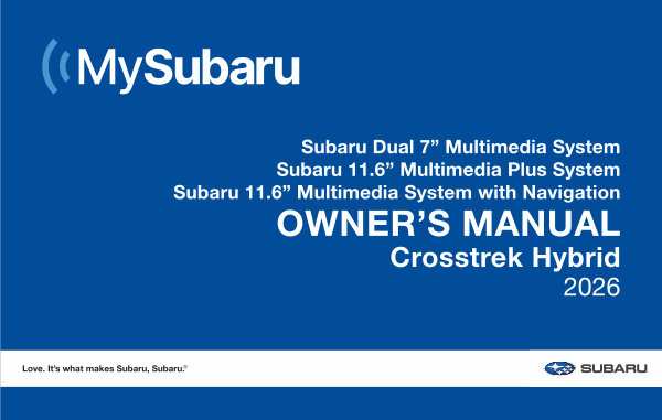 Owner's Manuals - Subaru Canada