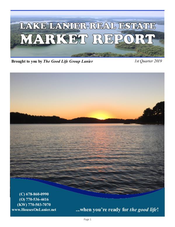 GLG Lake Report - Q1 2019 SalesReport_q1_2019_v3