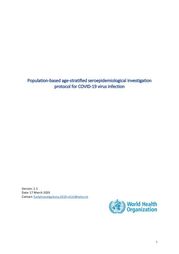 Investigation protocol for COVID-19