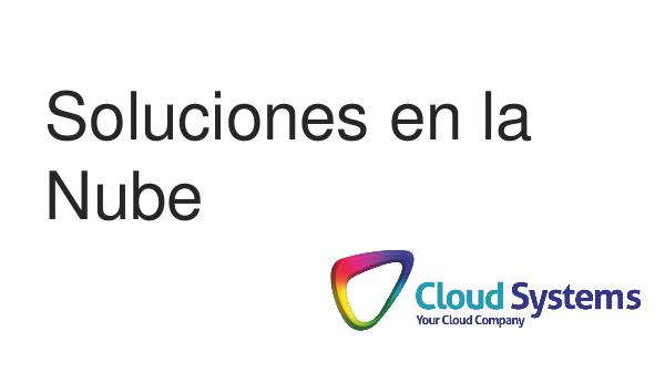 CLOUD SYSTEMS PORTAFOLIO CLOUD SYSTEMS SAS