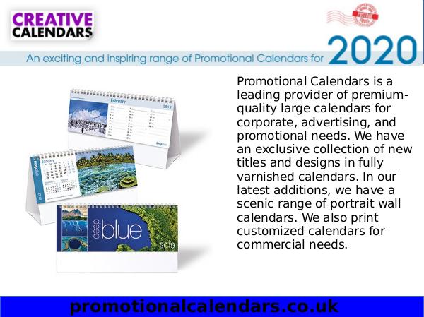 Promotional Calendars Promotional Calendars