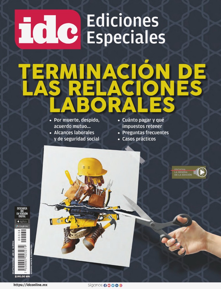 TERMINACIÓN DE LAS RELACIONES LABORALES NOV 2020