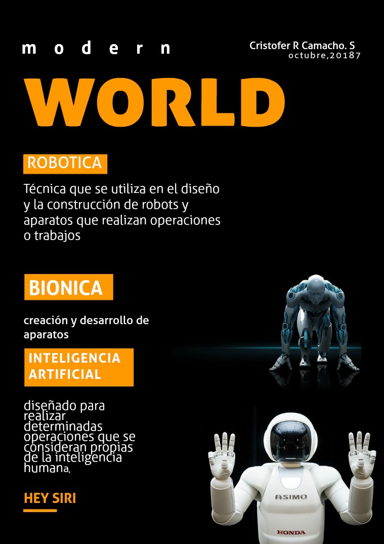 modern world Cristofer R Camacho Suarez