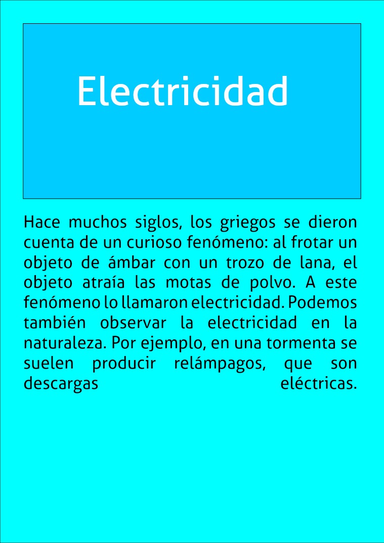 Electricidad electricidad