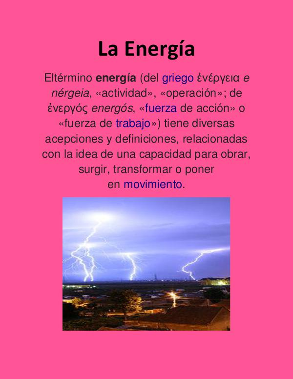 LA ENERGIA LA ENERGIAAA