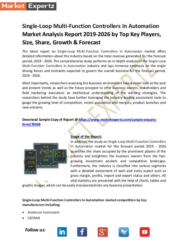 Single-Loop Multi-Function Controllers In Automati