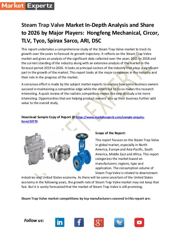 Steam Trap Valve Market