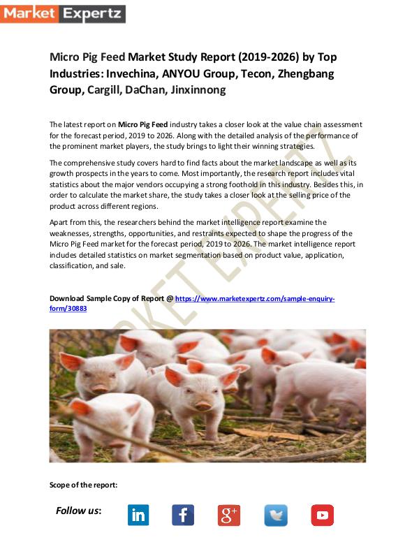 Micro Pig Feed Market