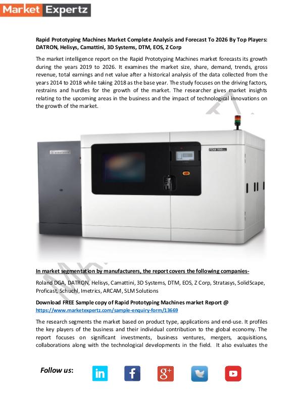 Rapid Prototyping Machines