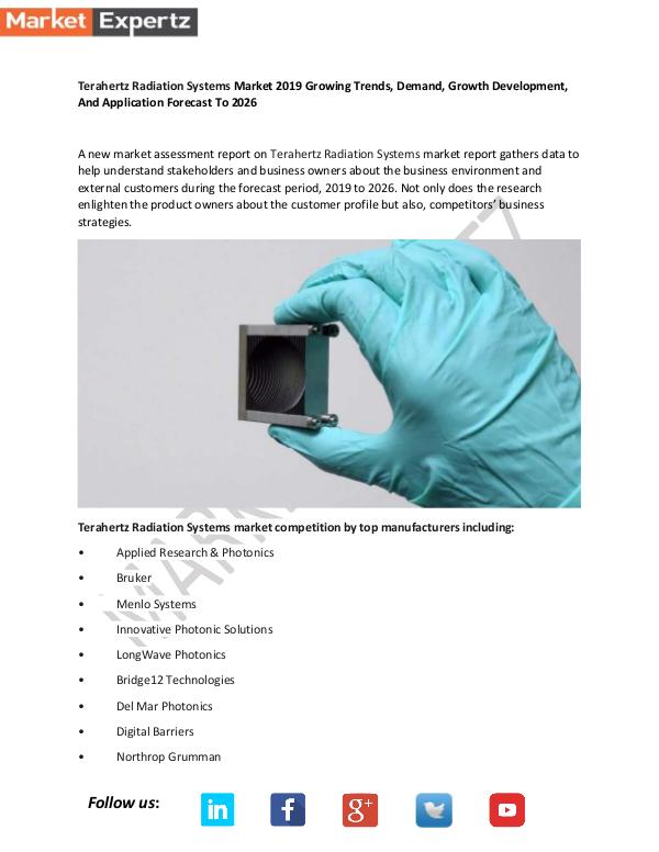 Global Industry Analysis Terahertz Radiation Systems