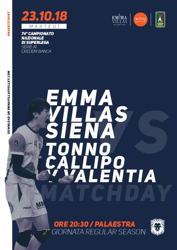 2 - Match Program Emma Villas Siena 2018/2019