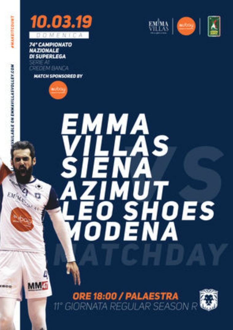 11R - Match Program Emma Villas Siena 2018/2019