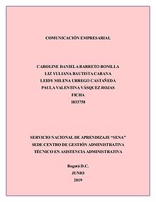 CARTILLA DE LA COMUNICACIÓN