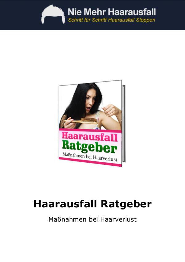 Schritt für Schritt Haarausfall Stoppen Buch PDF Download Michael Vollständiges System