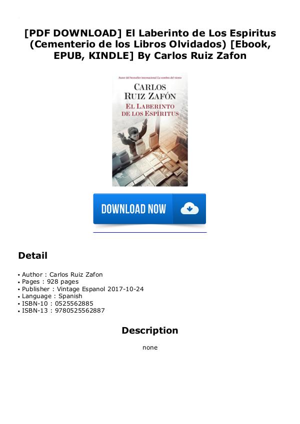 toboolorpp cocc [PDF DOWNLOAD] El Laberinto de Los Espiritus (Ceme