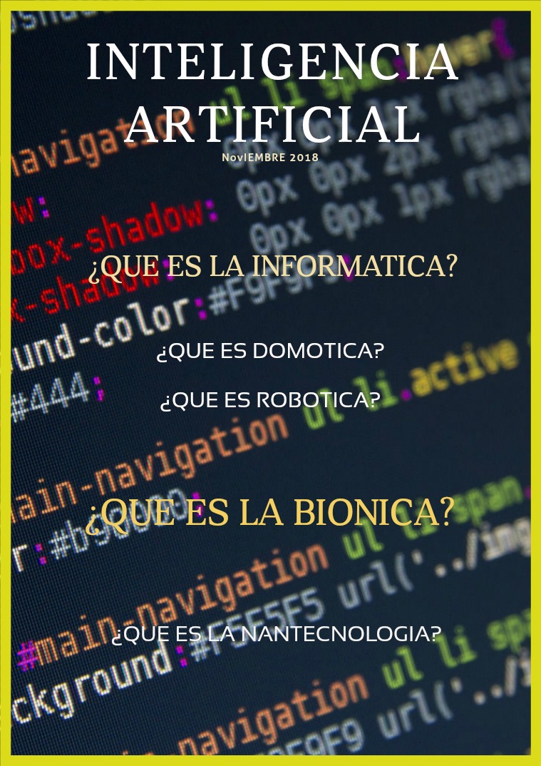 LA INTELIGENCIA ARTIFICIAL la inteligencia artificial