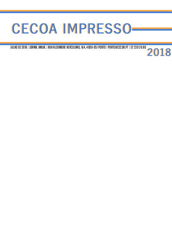 CECOA Impresso - 2018 CECOA Impresso - 2018