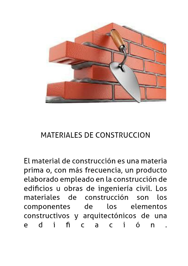 MATERIALES DE CONSTRUCCIÓN tiiene mas de 7 hojas