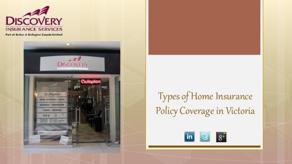 Categories of Home Insurance Policy Coverage