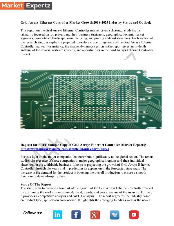 My first Publication Grid Arrays Ethernet Controller