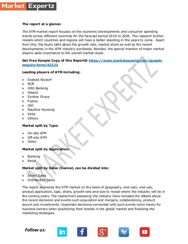 ATM Market Size, Share, Development by 2026 ATM