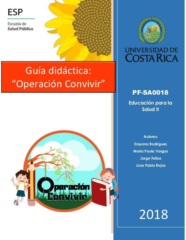 Mi primera revista Guía didactica operación convivir